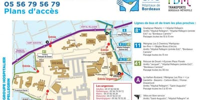 Mapu Bordeaux nemocnici