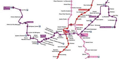 Mapu Bordeaux stanice